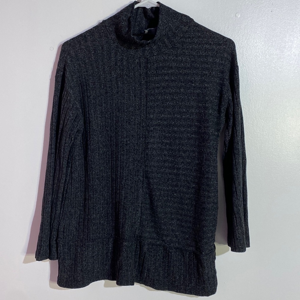 Anthropologie Saturday Sunday sweater XSP grunge dark gray gothic grunge Fall - Picture 3 of 9